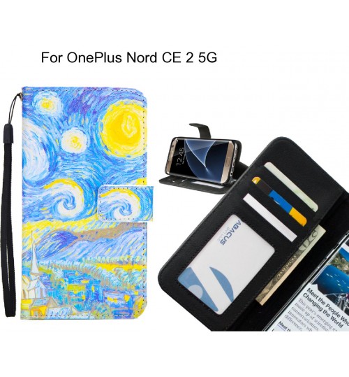 OnePlus Nord CE 2 5G case 3 card leather wallet case printed ID