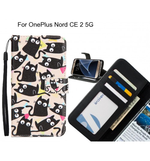 OnePlus Nord CE 2 5G case 3 card leather wallet case printed ID