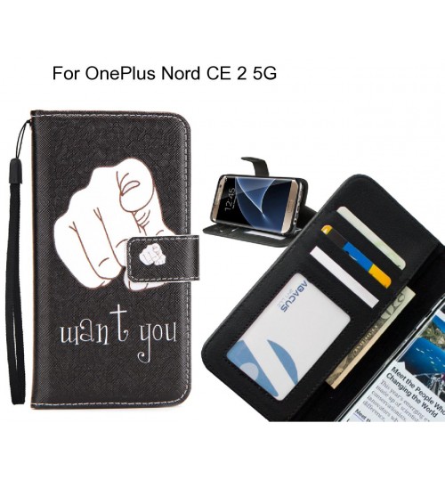 OnePlus Nord CE 2 5G case 3 card leather wallet case printed ID