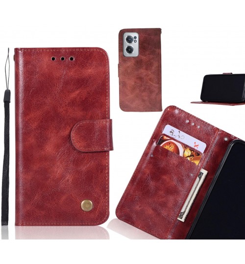 OnePlus Nord CE 2 5G Case Vintage Fine Leather Wallet Case