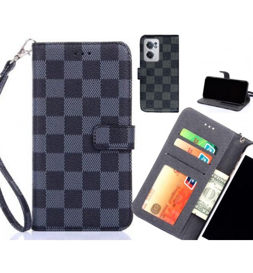 OnePlus Nord CE 2 5G Case Grid Wallet Leather Case