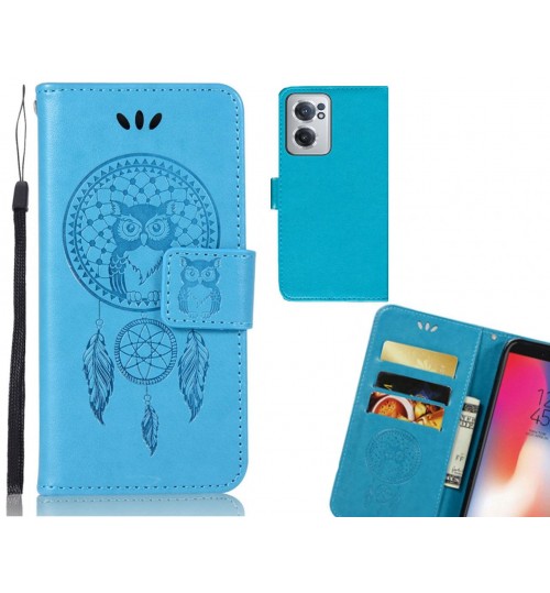 OnePlus Nord CE 2 5G Case Embossed wallet case owl