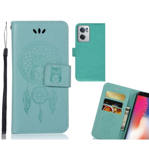 OnePlus Nord CE 2 5G Case Embossed wallet case owl