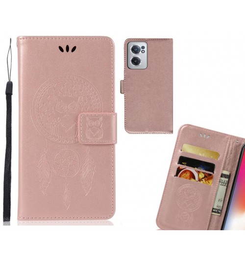 OnePlus Nord CE 2 5G Case Embossed wallet case owl