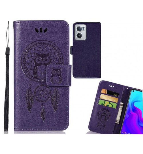 OnePlus Nord CE 2 5G Case Embossed wallet case owl