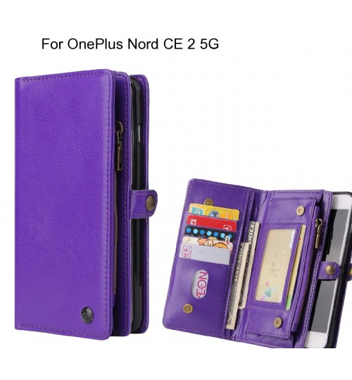 OnePlus Nord CE 2 5G Case Retro leather case multi cards cash pocket