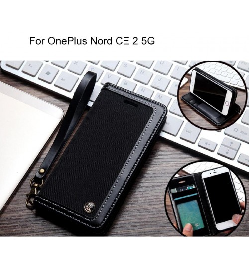 OnePlus Nord CE 2 5G Case Wallet Denim Leather Case