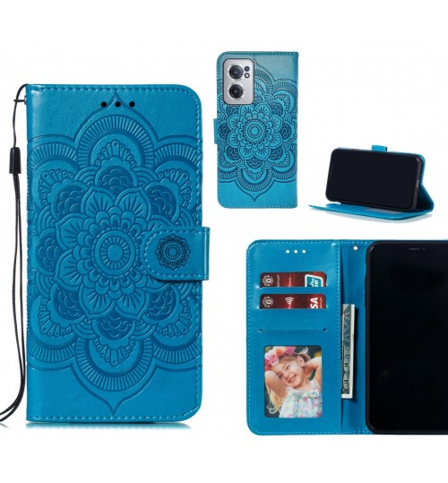 OnePlus Nord CE 2 5G case leather wallet case embossed pattern