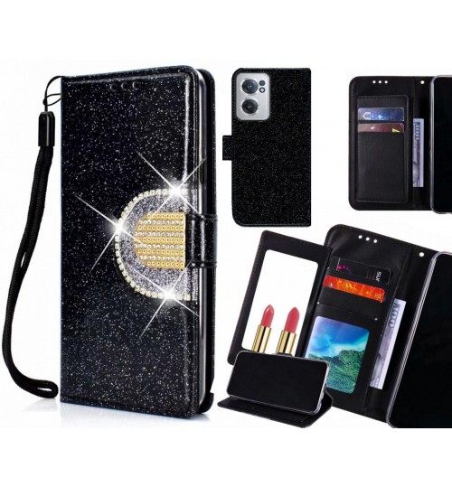 OnePlus Nord CE 2 5G Case Glaring Wallet Leather Case With Mirror