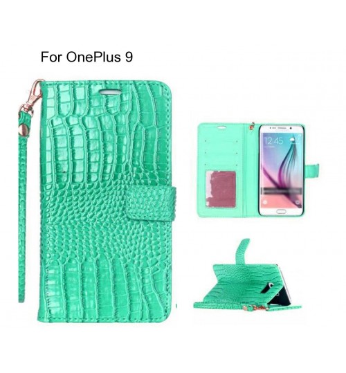 OnePlus 9 case Croco wallet Leather case