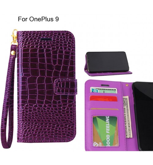 OnePlus 9 case Croco wallet Leather case