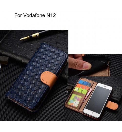 Vodafone N12 case Leather Wallet Case Cover