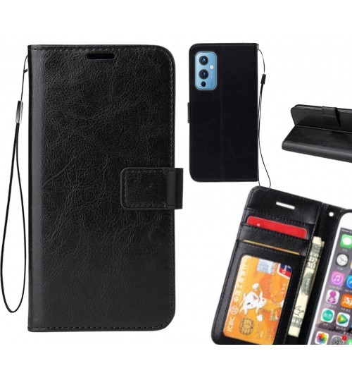 OnePlus 9 case Fine leather wallet case