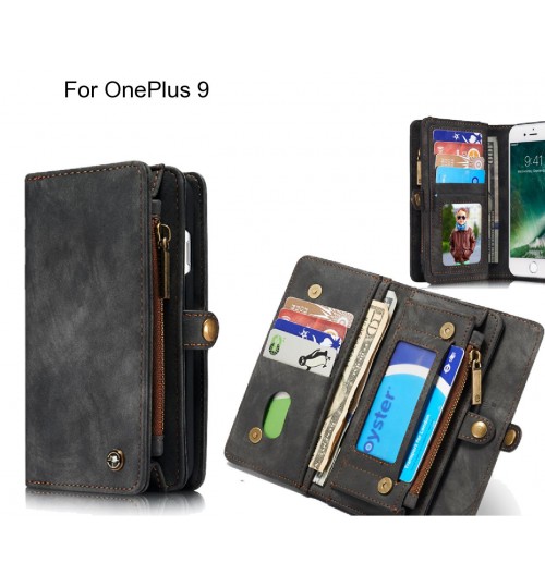 OnePlus 9 Case Retro leather case multi cards