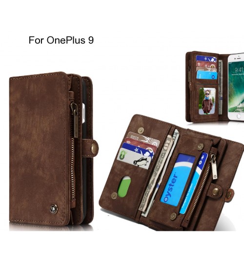 OnePlus 9 Case Retro leather case multi cards