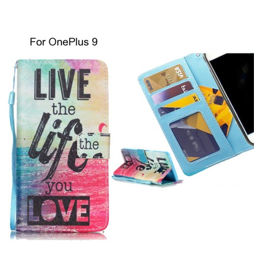 OnePlus 9 case 3 card leather wallet case printed ID