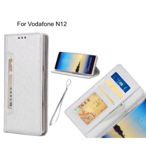 Vodafone N12 case Silk Texture Leather Wallet case