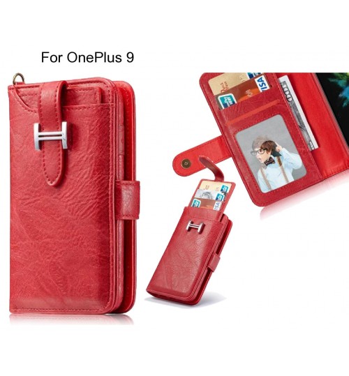 OnePlus 9 Case Retro leather case multi cards cash pocket