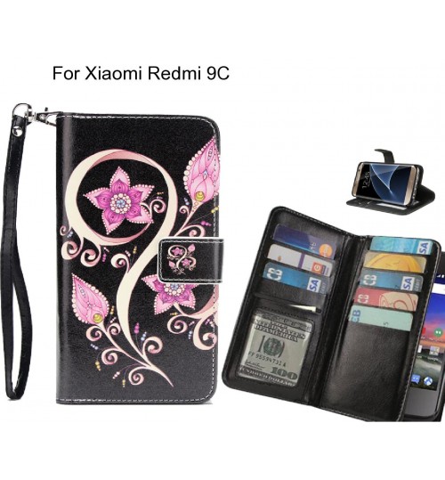 Xiaomi Redmi 9C case Multifunction wallet leather case