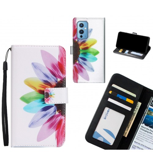 OnePlus 9 case 3 card leather wallet case printed ID