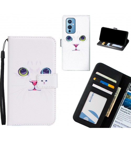 OnePlus 9 case 3 card leather wallet case printed ID