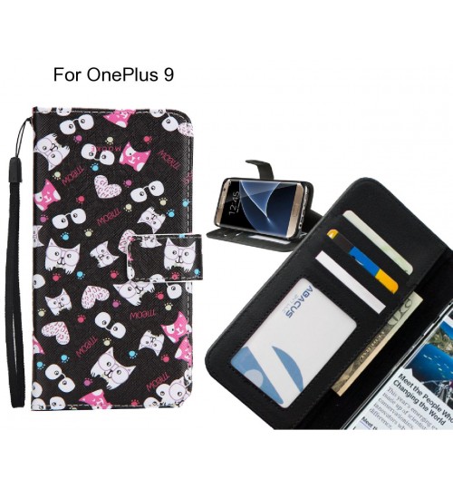 OnePlus 9 case 3 card leather wallet case printed ID