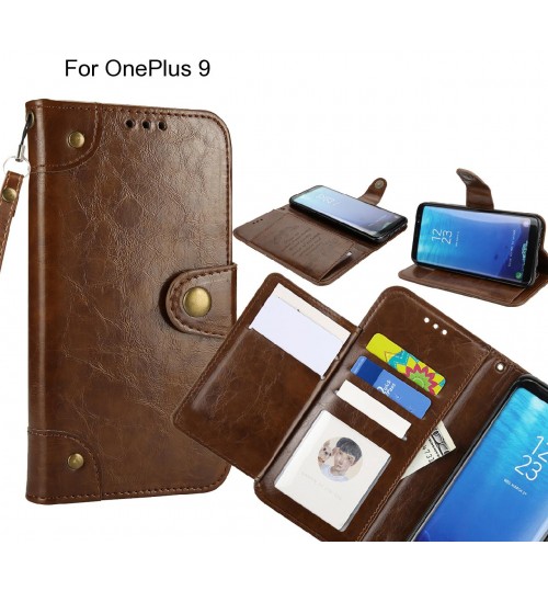 OnePlus 9  case executive multi card wallet leather case