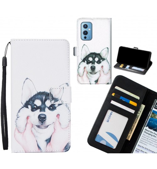 OnePlus 9 case 3 card leather wallet case printed ID