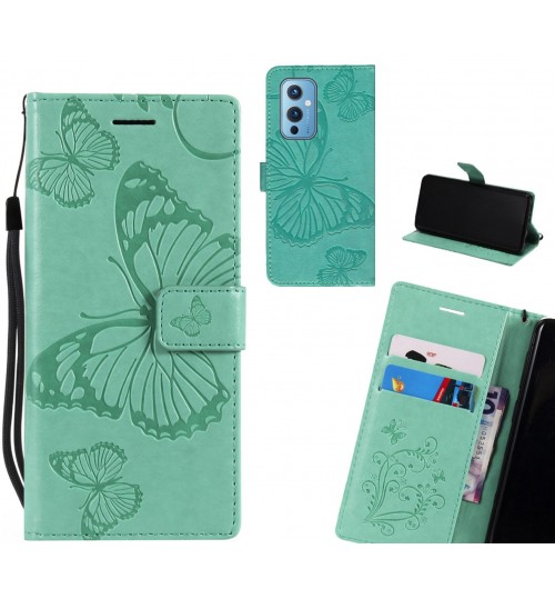 OnePlus 9 case Embossed Butterfly Wallet Leather Case