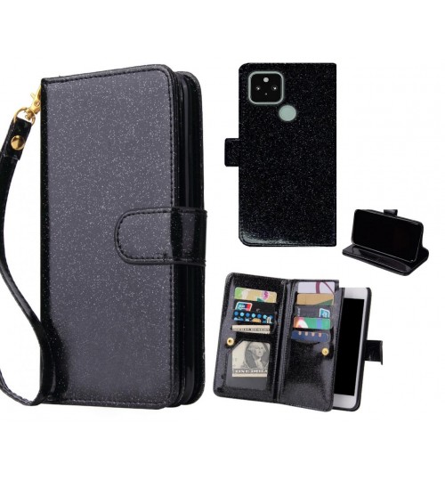 Google Pixel 5 Case Glaring Multifunction Wallet Leather Case