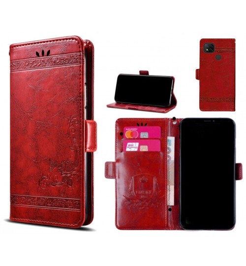 Xiaomi Redmi 9C Case retro leather wallet case