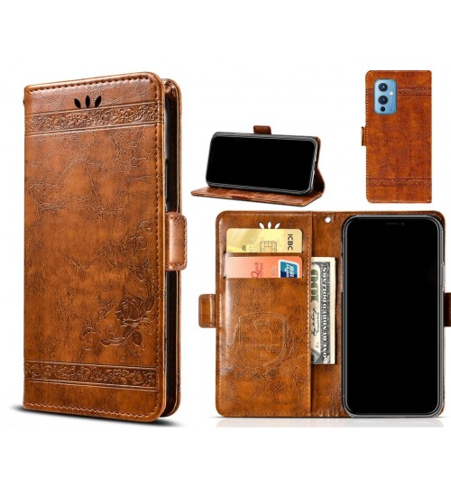 OnePlus 9 Case retro leather wallet case