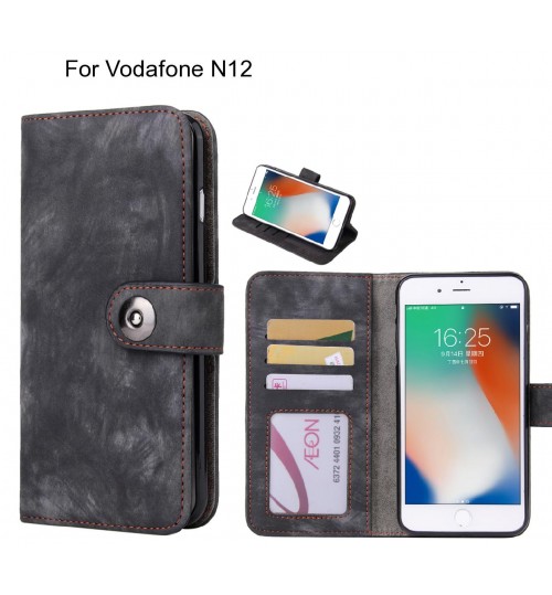 Vodafone N12 case retro leather wallet case