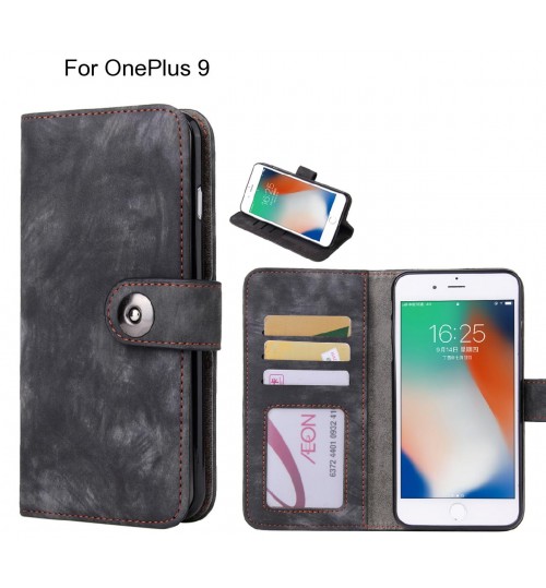 OnePlus 9 case retro leather wallet case