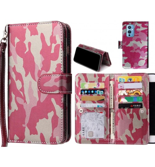 OnePlus 9 Case Camouflage Wallet Leather Case