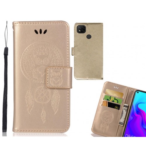 Xiaomi Redmi 9C Case Embossed wallet case owl