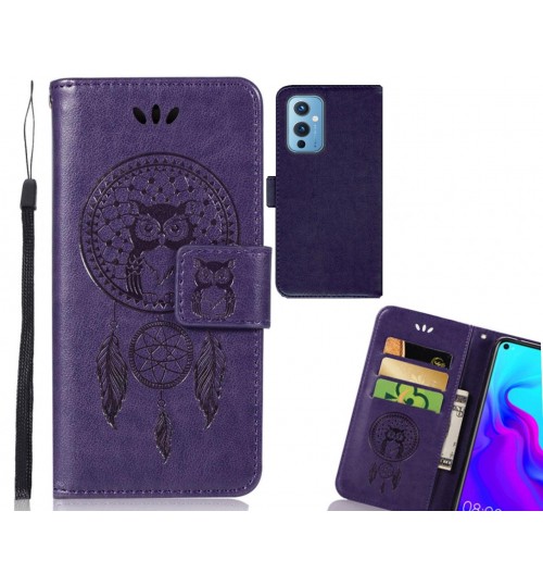 OnePlus 9 Case Embossed wallet case owl