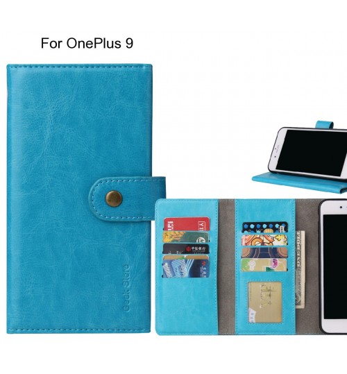 OnePlus 9 Case 9 slots wallet leather case