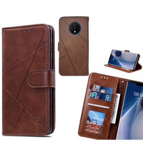 OnePlus 7T Case Fine Leather Wallet Case