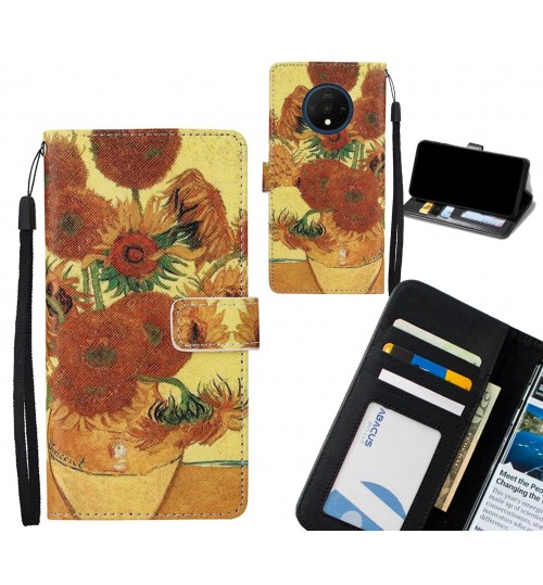 OnePlus 7T case leather wallet case van gogh painting