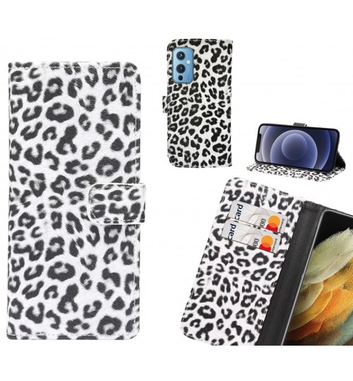 OnePlus 9 Case  Leopard Leather Flip Wallet Case