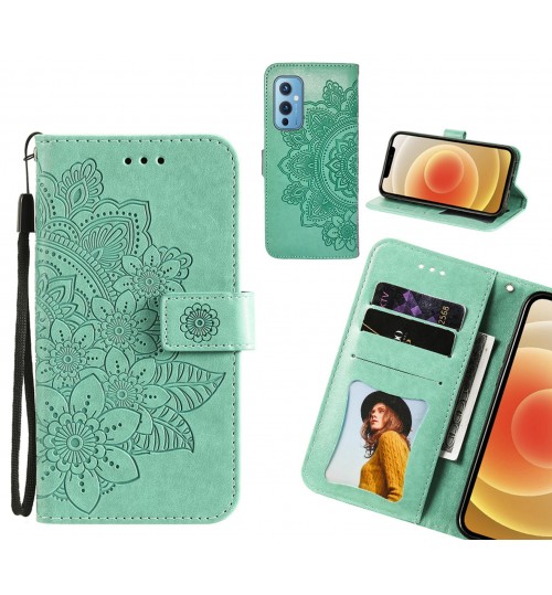 OnePlus 9 Case Embossed Floral Leather Wallet case