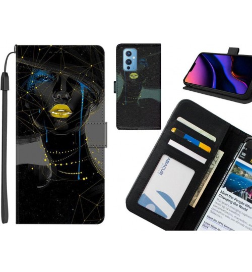 OnePlus 9 case leather wallet case printed ID