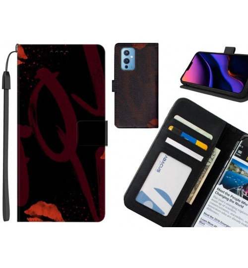 OnePlus 9 case leather wallet case printed ID