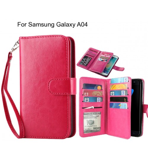 Samsung Galaxy A04 Case Multifunction wallet leather case