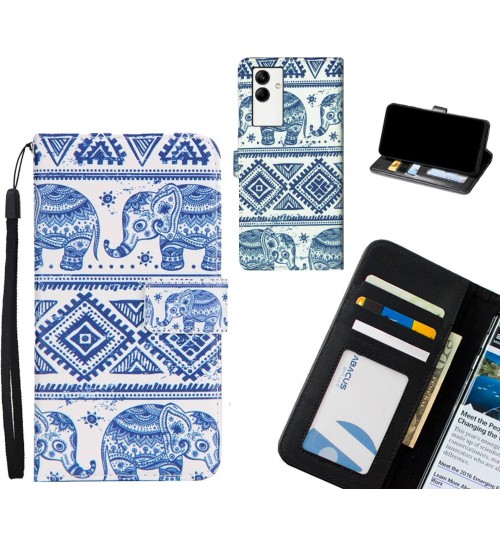 Samsung Galaxy A04 case 3 card leather wallet case printed ID