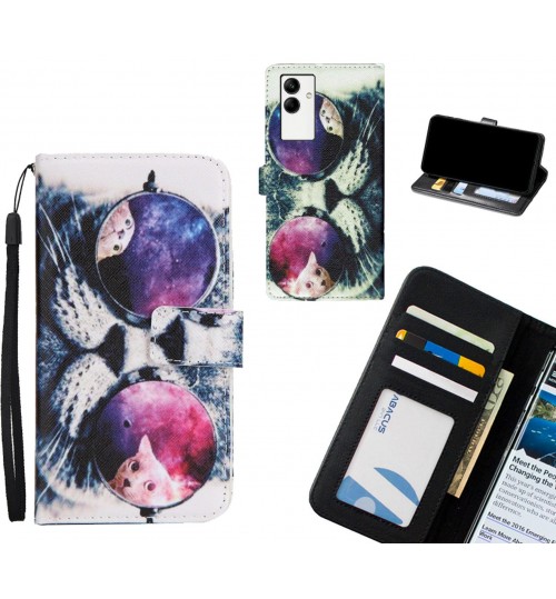 Samsung Galaxy A04 case 3 card leather wallet case printed ID