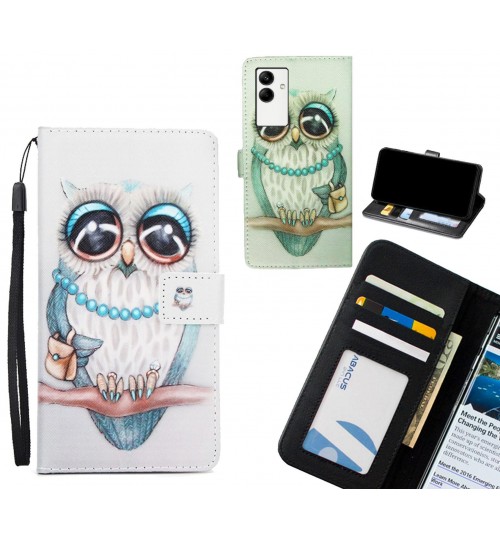 Samsung Galaxy A04 case 3 card leather wallet case printed ID