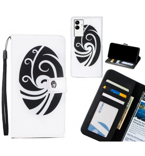 Samsung Galaxy A04 case 3 card leather wallet case printed ID