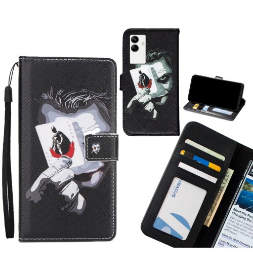 Samsung Galaxy A04 case 3 card leather wallet case printed ID